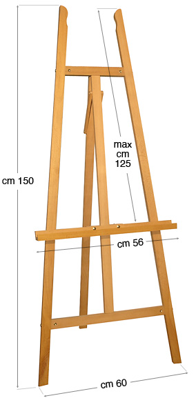 Cavalletto a lira da studio o esposizione