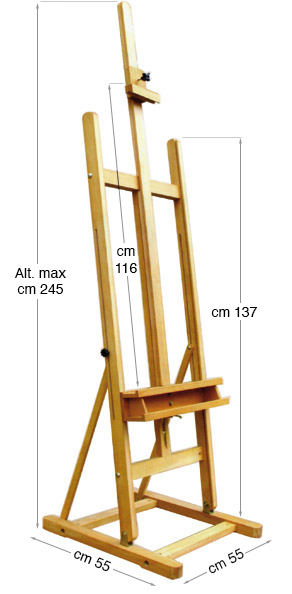 Cavalletto da studio - parzialmente assemblato