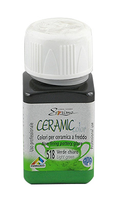 Ceramic-color ml 50 - n.518 Verde chiaro