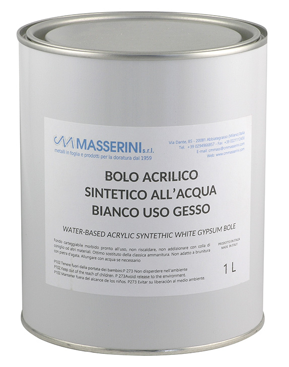 Bolo acrilico all'acqua bianco - ml 1000