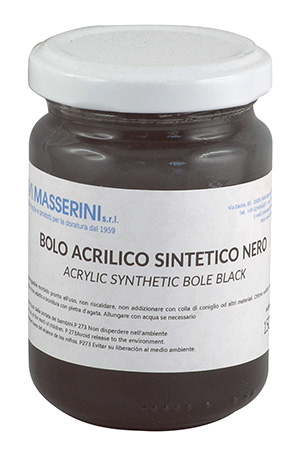 Bolo acrilico all'acqua nero  - 150 ml