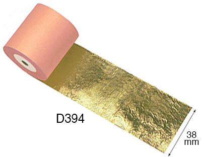 Foglia imitazione oro in bobina mm 38x50 mt