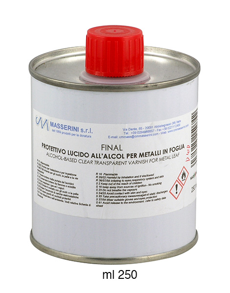 Vernice fissativa incolore per foglie imitazione - Flacone da ml 250