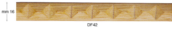 Astine decorative in legno grezzo - larghezza 16 mm
