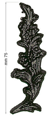 Decorazioni in plastica flessibile grezze - mm 75