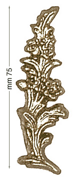 Decorazioni in plastica flessibile argentate - mm 75