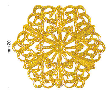 Rosette in ottone - diametro mm 20