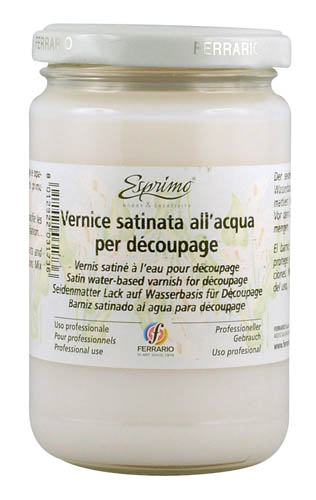 Vernice satinata all'acqua - ml 300