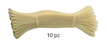 Confezione di 10 elastici di lattice lunghi cm 10