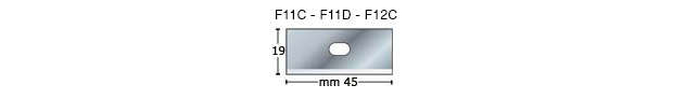 Lame 015 per Matmate e F2200 - affilate su lati - Conf. 100 lame