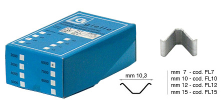 Graffe per graffatrice Freccia 2000 - mm 10 - Conf. 3000 graffe