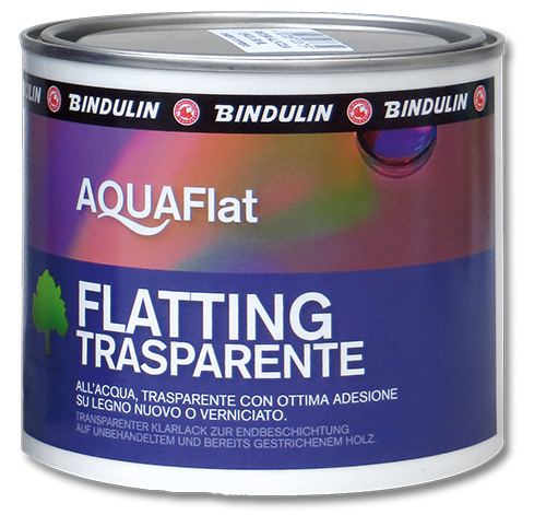 Vernice flat trasparente per legno - Satinata - 500 ml