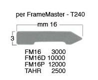 Freccette rigide mm 16 per Frame Master - Scatola da 10.000 pezzi