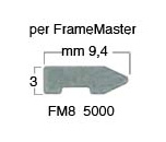 Freccette rigide mm 9 per Frame Master - Conf.5000