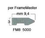 Freccette rigide mm  9 per Frame Master - Scatola da 5.000