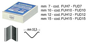 Graffe universali per legni duri - mm 15 - 8000 graffe