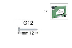 Gruppini mm 12 per fissatrice F12 - Confez. 2.000 pezzi