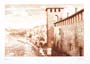 Schiavo: Acquaforte: Castel Vecchio cm35x50 seppia