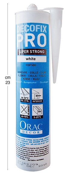 Colla Decofix Pro per fissare la cornice Classic al Deco Rail - 300 ml