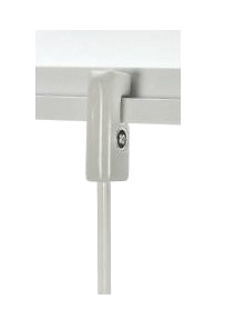 Blocchetto metallico bianco per Classic Rail Plus mm 4x4