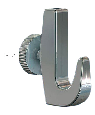 Ganci per filo in perlon grandi - sopporta 7 Kg - confez. 25 pz