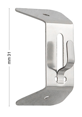 Gancio a molla scorrevole per asse da mm 2 max 3kg- Conf. 25 pz