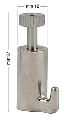 Ganci autobloccanti per filo in perlon-acciaio, sopporta 15 Kg - 10pz