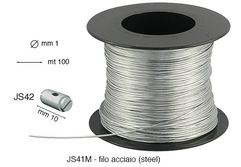 Filo in acciaio diametro 1 mm - Confez.100 metri