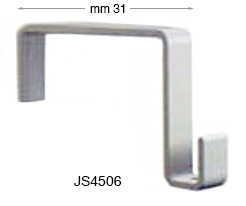 Ganci per pareti mobili, colore bianco - mm 31 - confez.10 pz