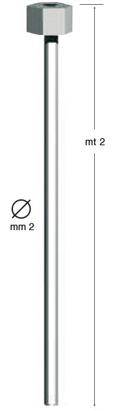 Filo in perlon diametro 2 mm con dado esagonale - metri 2