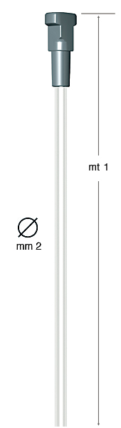 Filo in perlon 2 mm con blocchetto Twister - metri 1