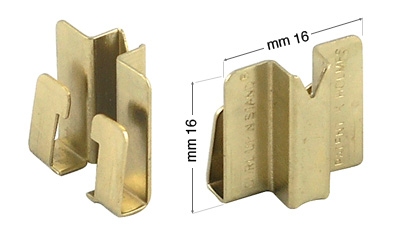 Clips ottonate per Curl Up - confez.500 pezzi