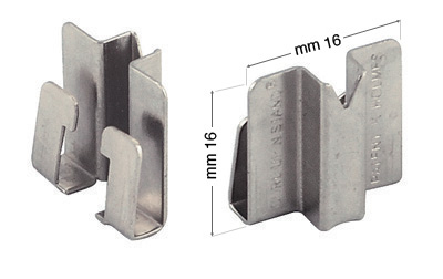 Clips nichelate per Curl Up - confez.500 pezzi
