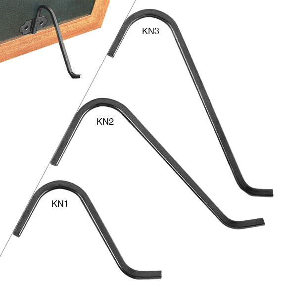 Appoggi Curl Up neri per cornici asta sottile - confez. 20 pz