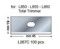Lame per taglierine Logan L850/L855/L860 - Confez. 100 lame