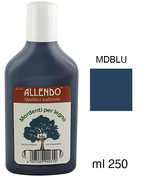 Mordente per legno - Flacone da 250 ml - Blu - MDBLU