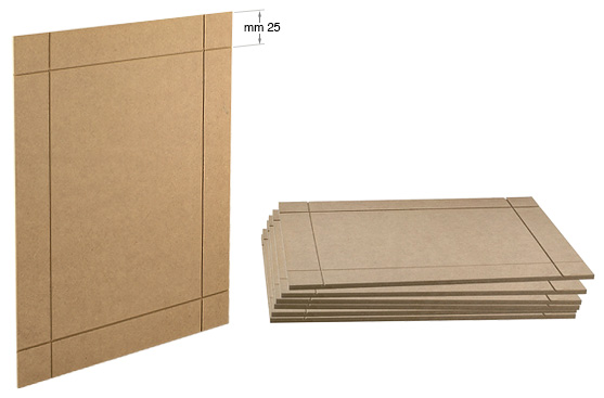 Pannelli MDF spessore mm 4 con incisione - cm 50x50
