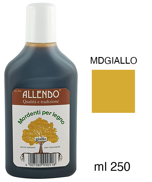 Mordente per legno - Flacone da 250 ml - Giallo - MDGIALLO