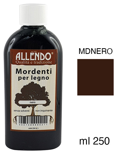 Mordente per legno - Flacone da 250 ml - Nero