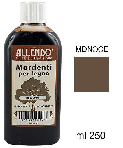 Mordente per legno - Flacone da 250 ml - Noce scuro