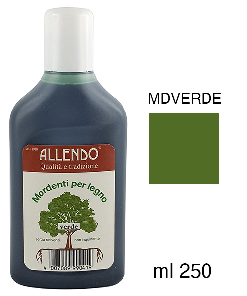 Mordente per legno - Flacone da 250 ml - Verde - MDVERDE