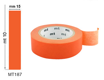 Nastri adesivi decorativi - mm 15 x 10 metri - Arancio