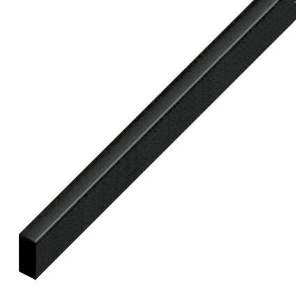 Distanziatore in plastica piatto mm 5x10 - Lunghezza mt 2 - nero - P10NERO