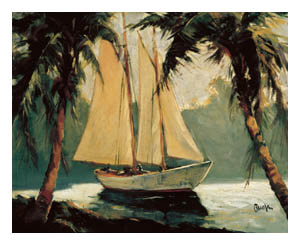 Poster: Pawla: Sailboat - cm 81x66