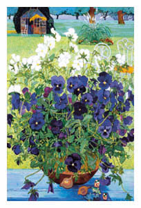 Poster: Kubrick: Bowl of Pansies - cm 46x69