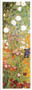Poster: Klimt: Giardino fiorito - cm 35x100