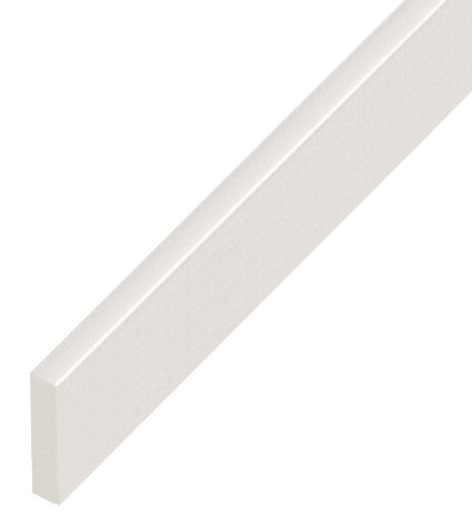 Distanziatore in plastica piatto mm 5x20 - Lunghezza mt 2 - bianco