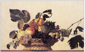 Poster: Caravaggio: Frutta - cm 125x88