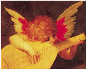 Poster: Fiorentino: Putto Musicante - cm 75x63