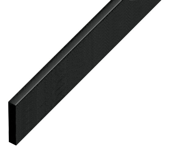 Distanziatore in plastica piatto mm 5x25 - Lunghezza mt 2 - nero - P25NERO